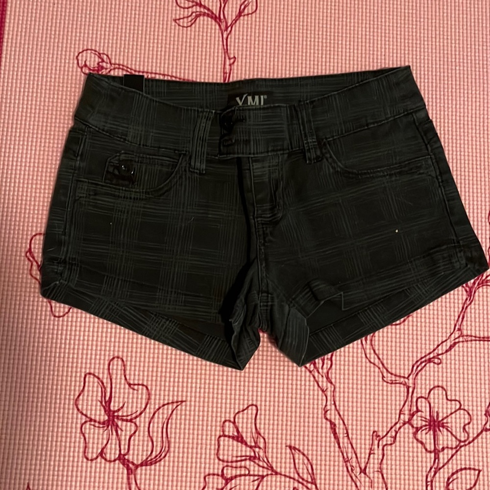 YMI black and dark grey cuffed shorts